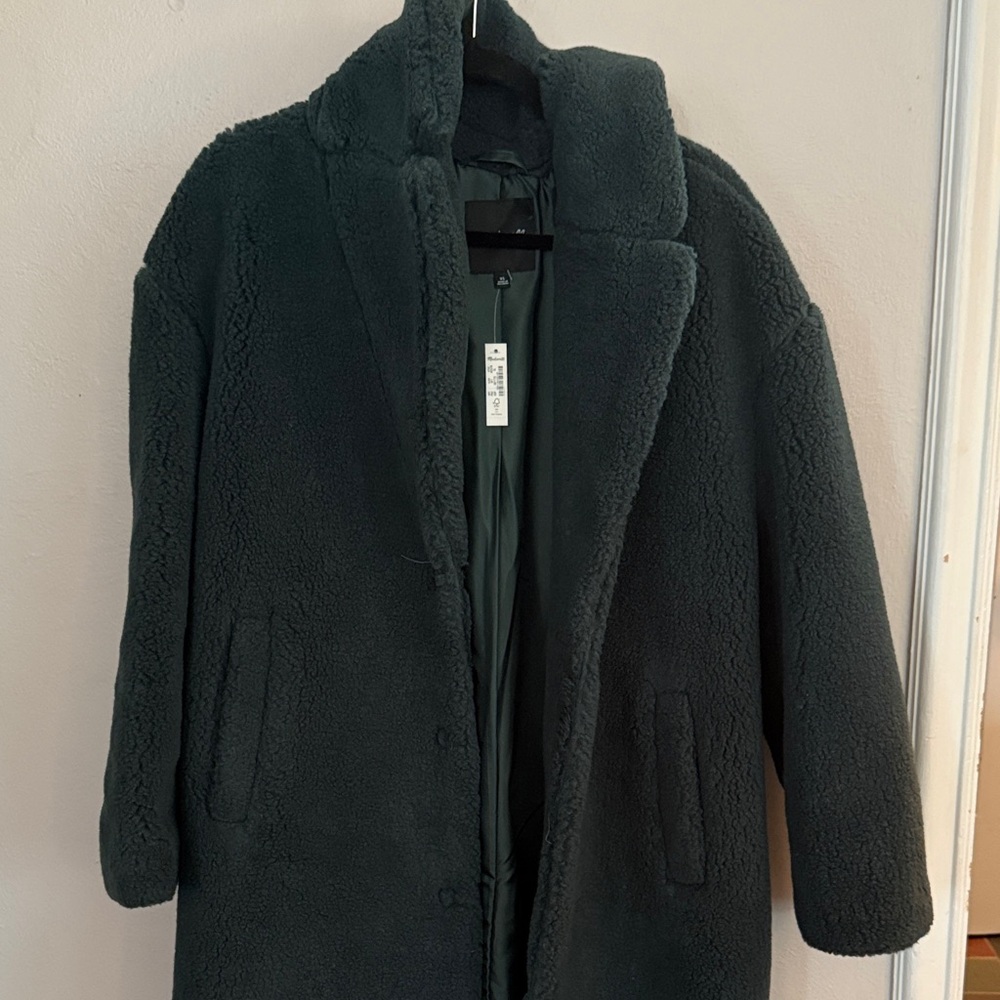 Madewell Dark Green Teddy Jacket